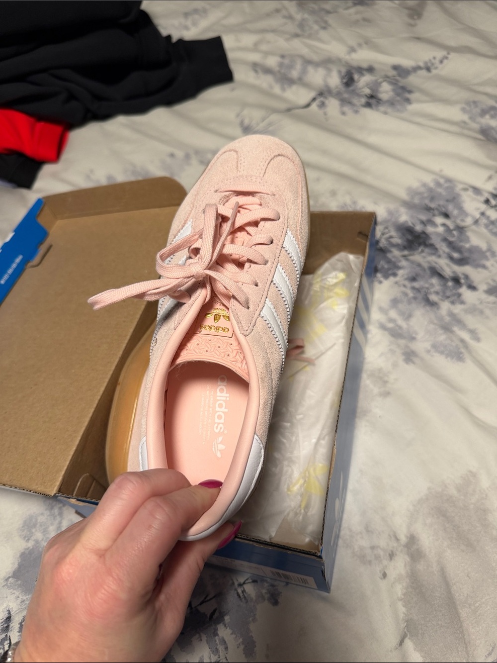 adidas gazelle indoor light pink W5.5 - Picture 4 of 4